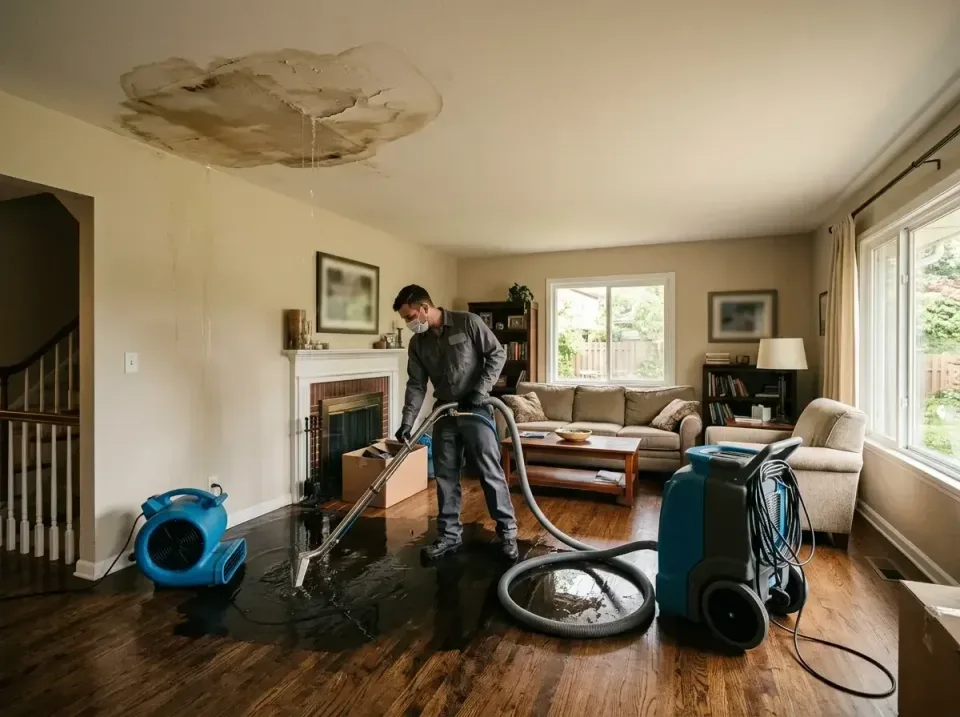 attic-pipe-burst-ceiling-drip-008 — frequently asked questions, Water Damage Restoration & Carpet Care in Pensacola, FL
